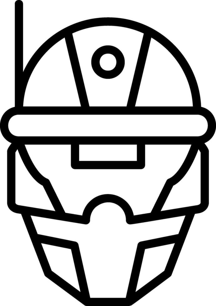 ciberespacio casco vector icono diseño