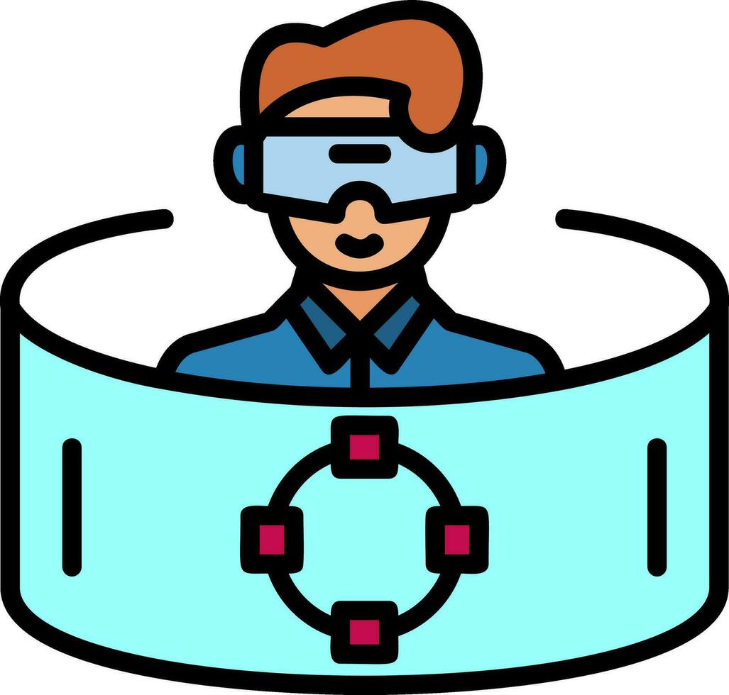 Immersive Simulation Vector Icon Design
