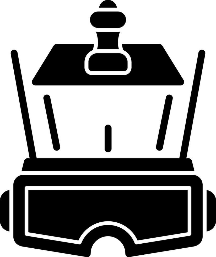 VR Chessboard Vector Icon Design