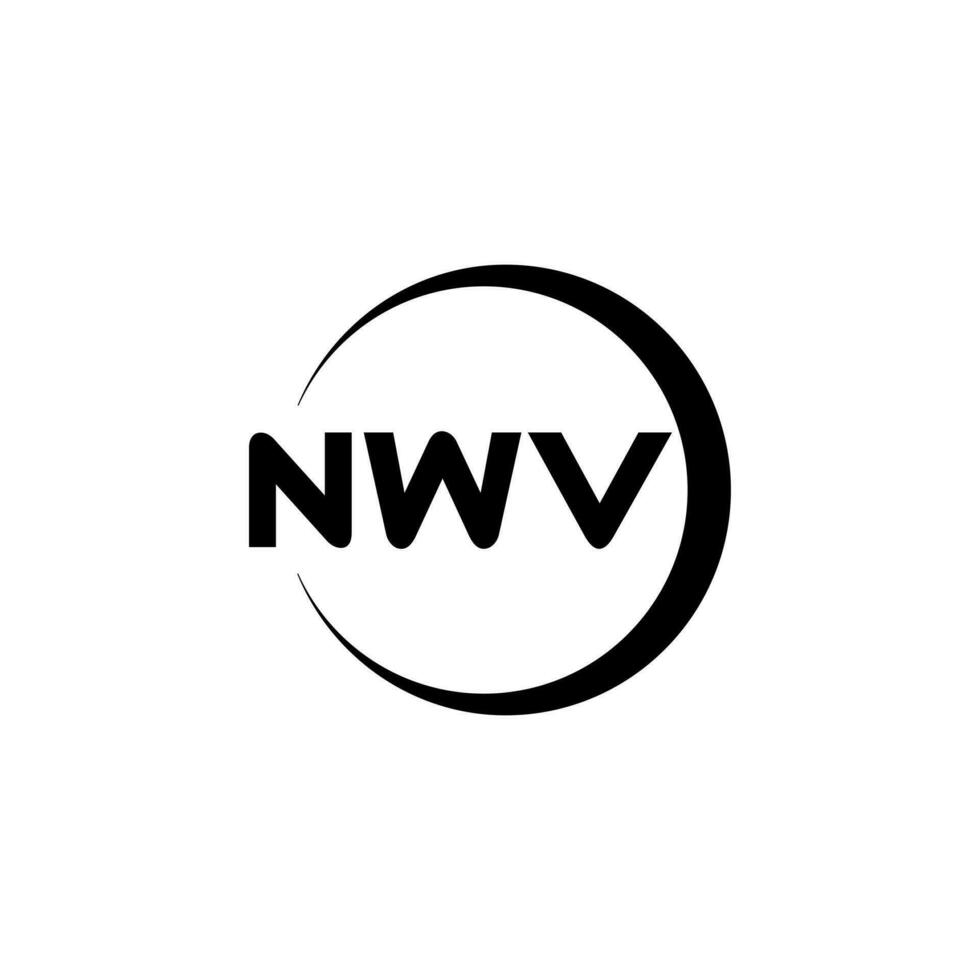 nwv letra logo diseño, inspiración para un único identidad. moderno elegancia y creativo diseño. filigrana tu éxito con el sorprendentes esta logo. vector