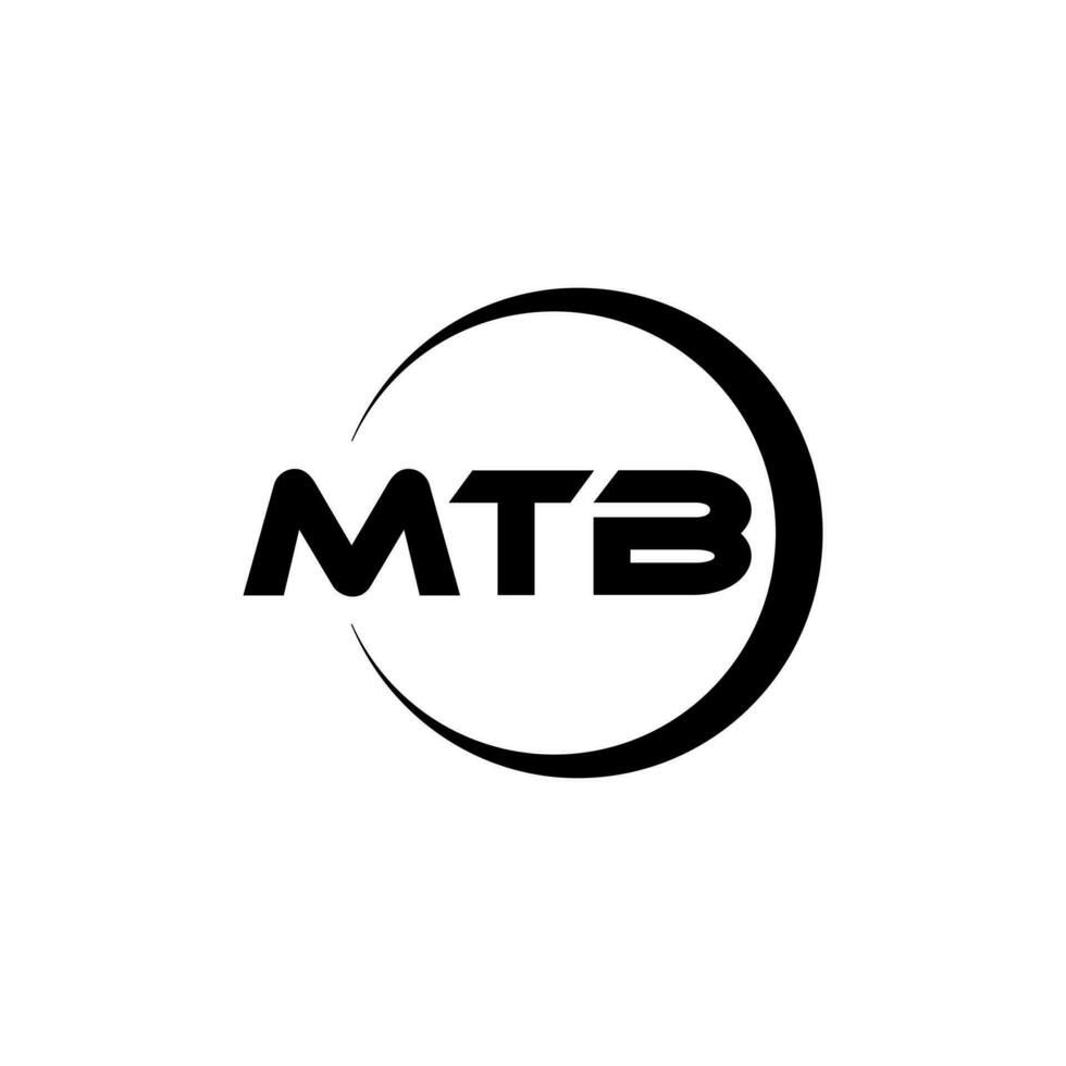 MTB Letter Logo Design, Inspiration for a Unique Identity. Modern Elegance and Creative Design. Watermark Your Success with the Striking this Logo. vector