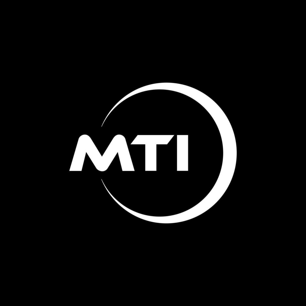 mti letra logo diseño, inspiración para un único identidad. moderno elegancia y creativo diseño. filigrana tu éxito con el sorprendentes esta logo. vector