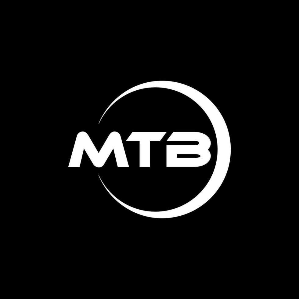 MTB Letter Logo Design, Inspiration for a Unique Identity. Modern Elegance and Creative Design. Watermark Your Success with the Striking this Logo. vector