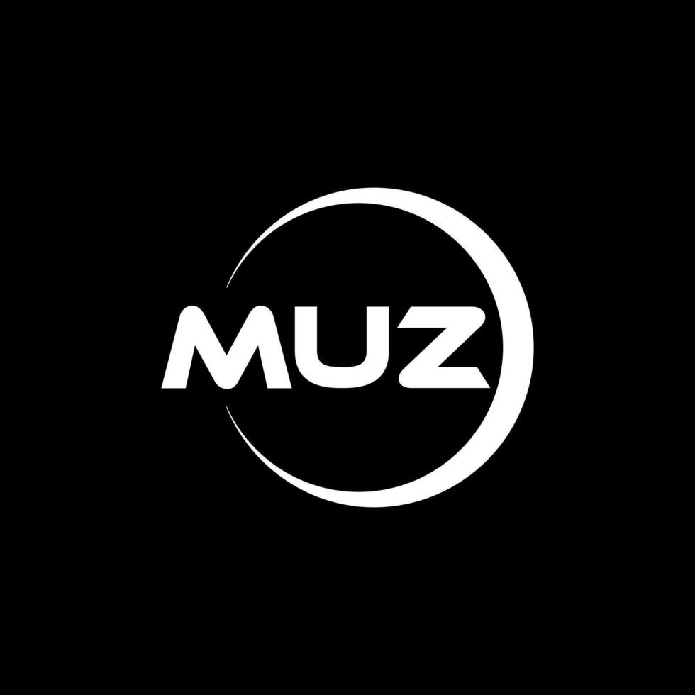 MUZ Letter Logo Design, Inspiration for a Unique Identity. Modern Elegance and Creative Design. Watermark Your Success with the Striking this Logo. vector