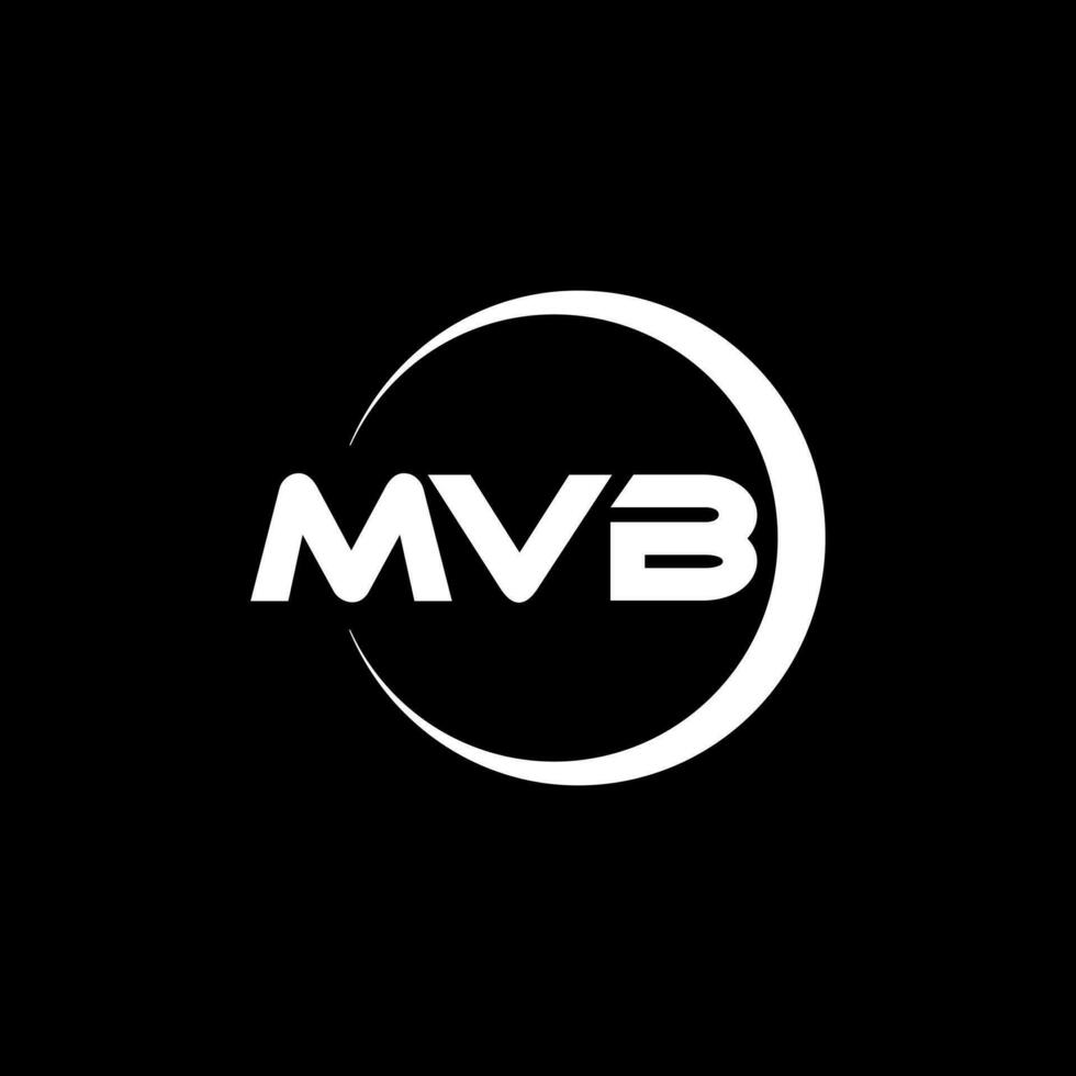 mvb letra logo diseño, inspiración para un único identidad. moderno elegancia y creativo diseño. filigrana tu éxito con el sorprendentes esta logo. vector
