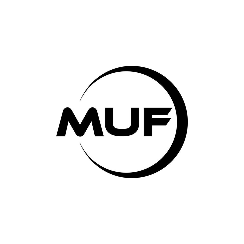 MUF Letter Logo Design, Inspiration for a Unique Identity. Modern Elegance and Creative Design. Watermark Your Success with the Striking this Logo. vector