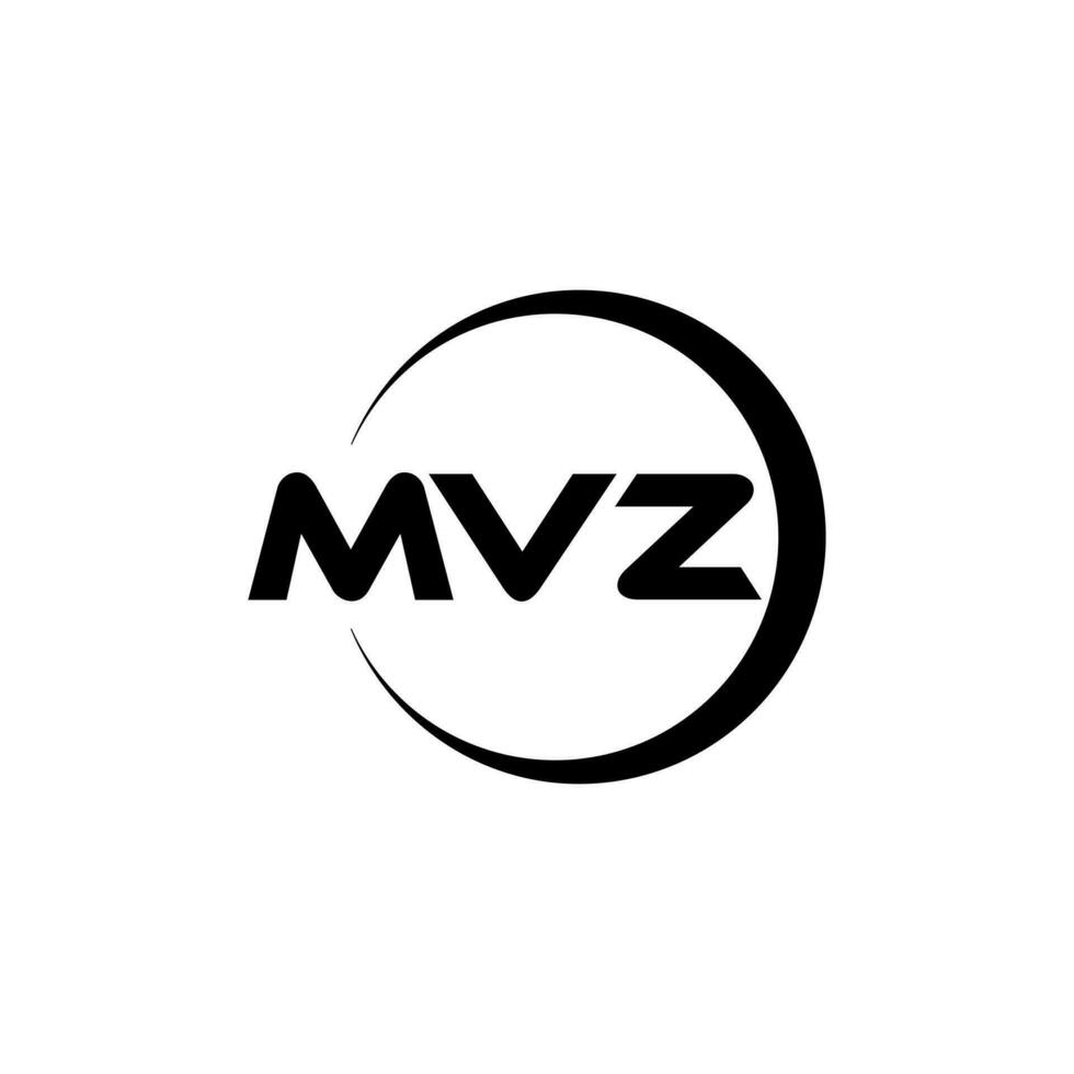 mvz letra logo diseño, inspiración para un único identidad. moderno elegancia y creativo diseño. filigrana tu éxito con el sorprendentes esta logo. vector