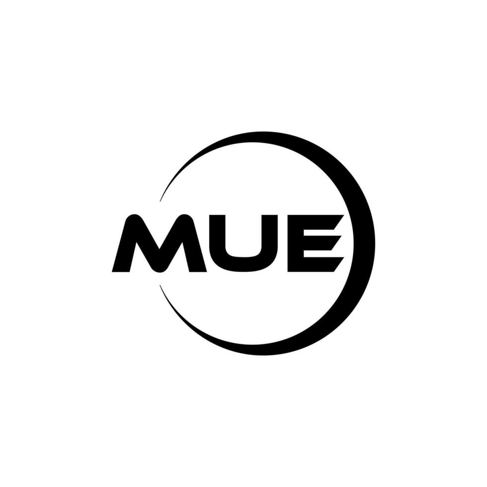 MUE Letter Logo Design, Inspiration for a Unique Identity. Modern Elegance and Creative Design. Watermark Your Success with the Striking this Logo. vector