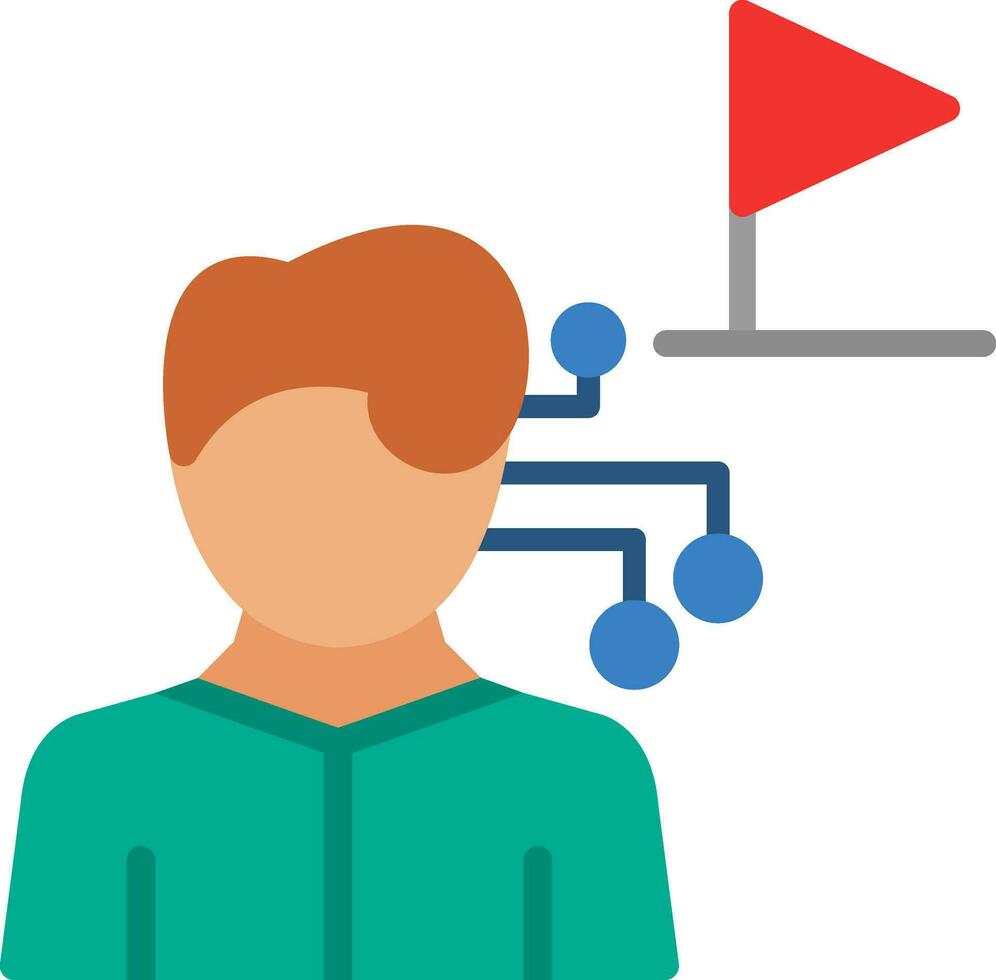 AI Tour Guide Vector Icon Design