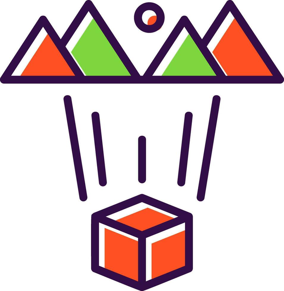 AR Nature Exploration Vector Icon Design