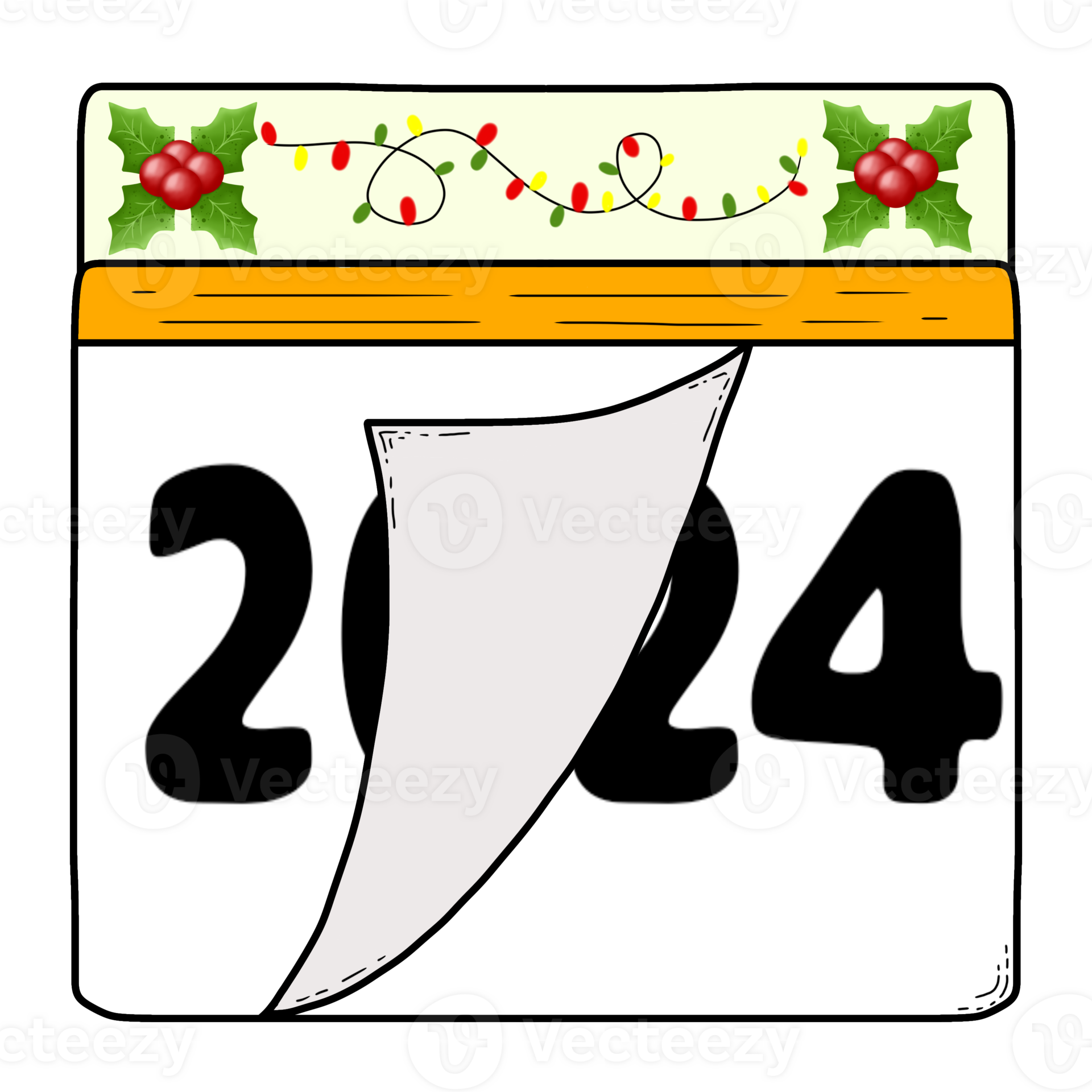 Calendar, end of year 2023 31400226 PNG