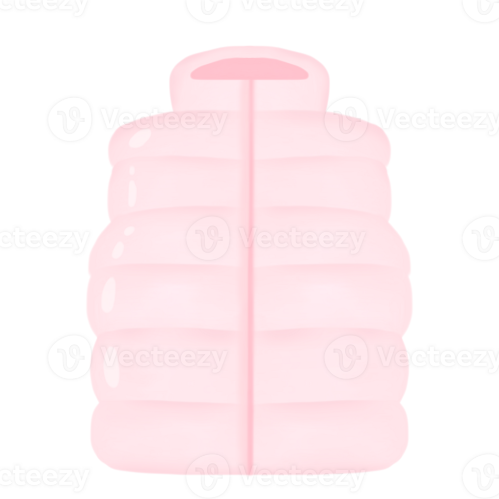 cute pink coat, winter fashion, winter clothing illustration png