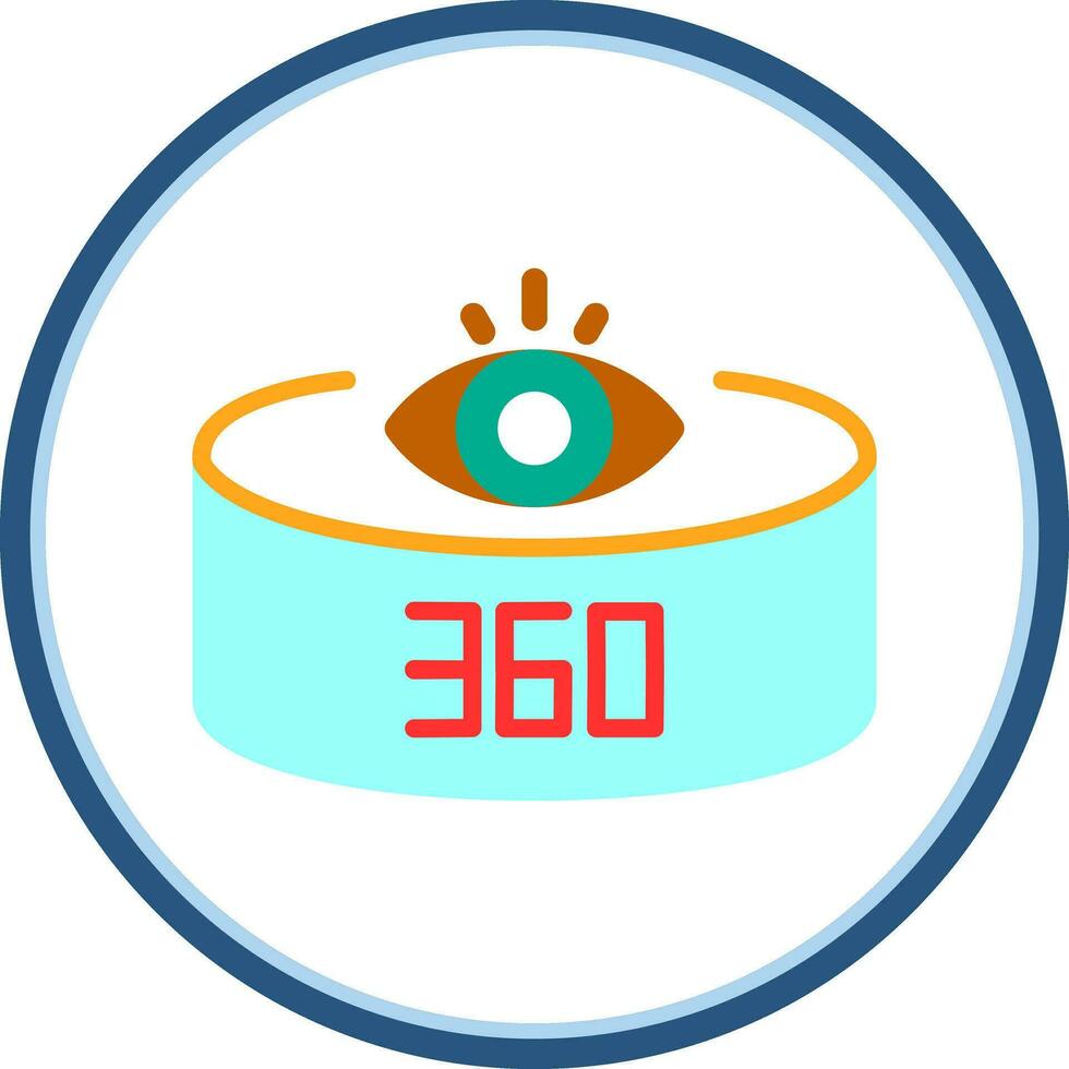 360-Degree View Vector Icon Design