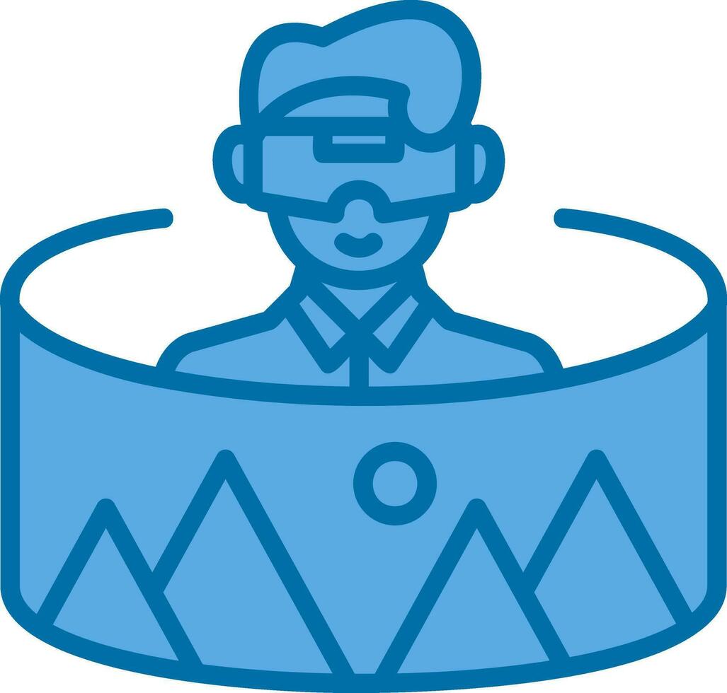 Virtual Landscapes Vector Icon Design