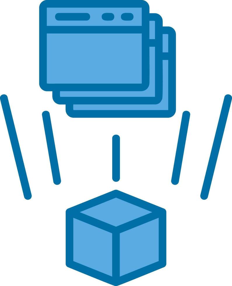 Holographic Interface Vector Icon Design