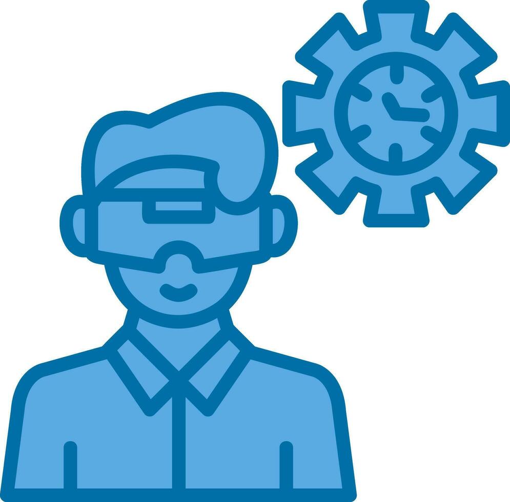 VR Historical Reenactment Vector Icon Design