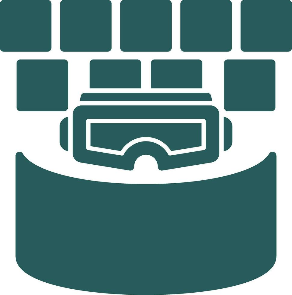 VR Cinema Screen Vector Icon Design