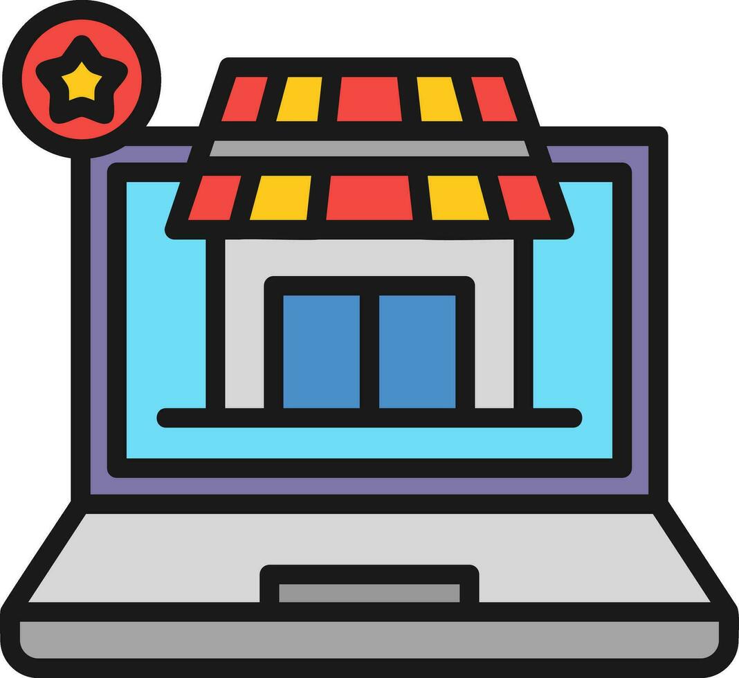 AR Retail Experience Vector Icon Design