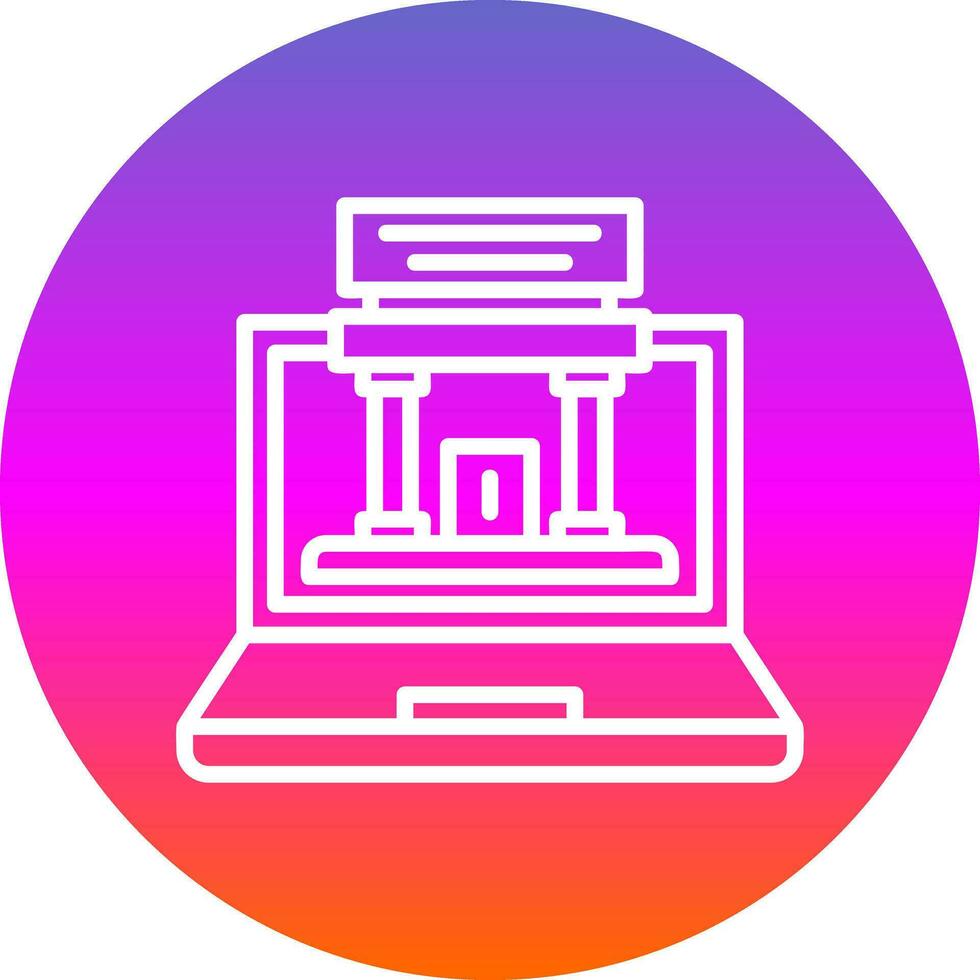 Augmented Museum Vector Icon Design