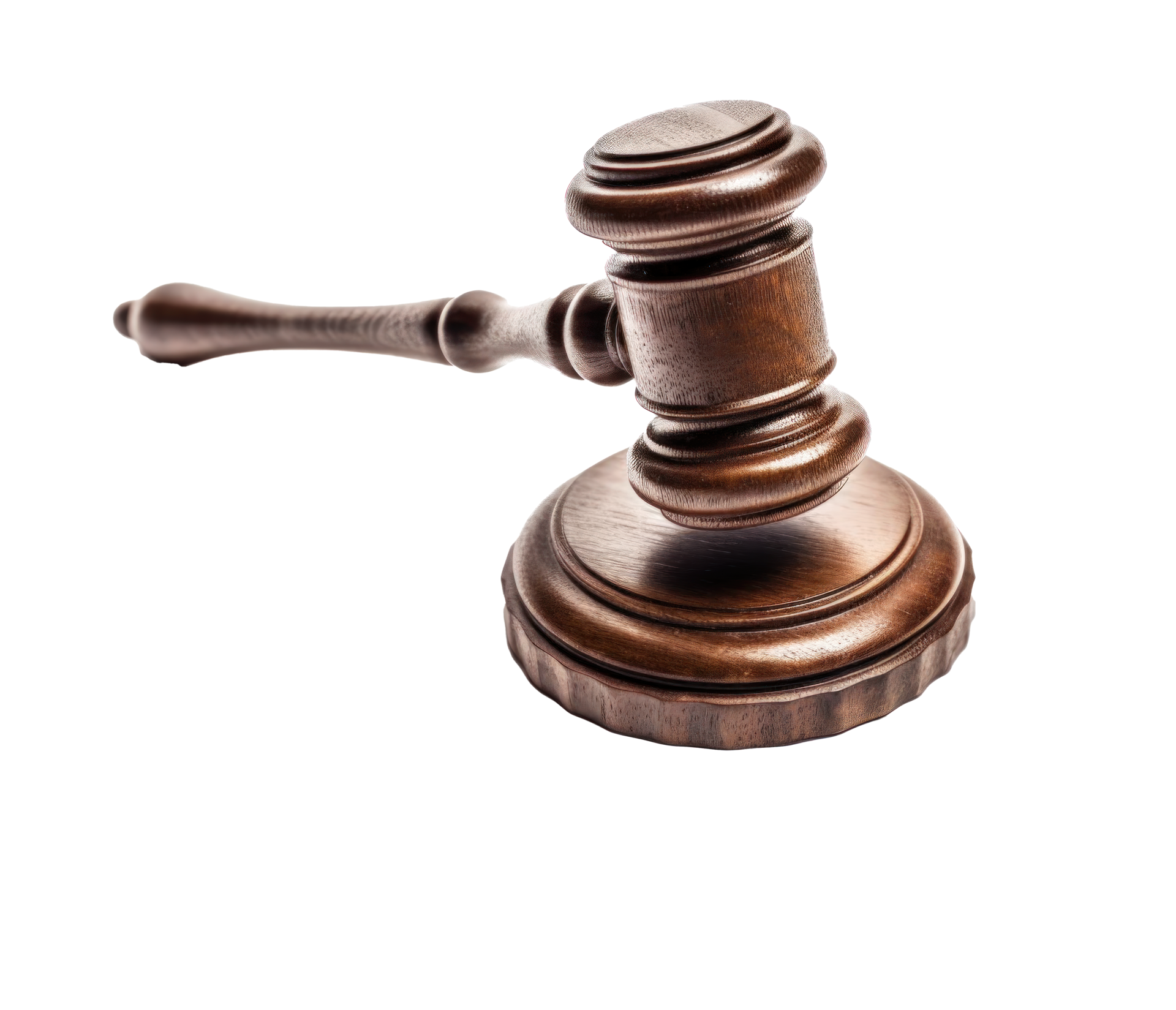 A wooden judge gavel on transparent background AI generated 31400958 PNG
