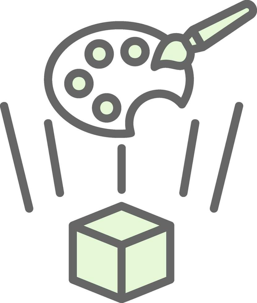 Holo-Painting Vector Icon Design