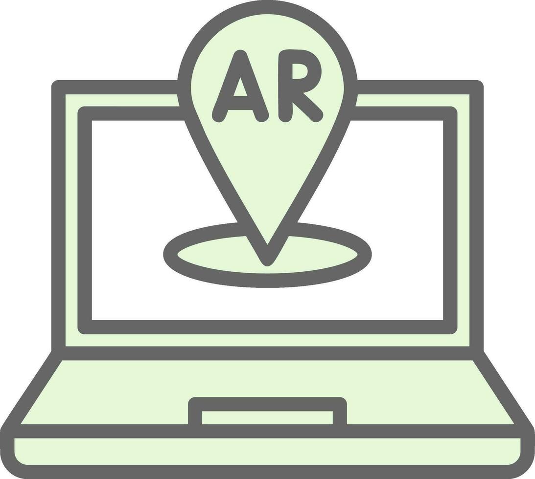 AR Navigation Vector Icon Design