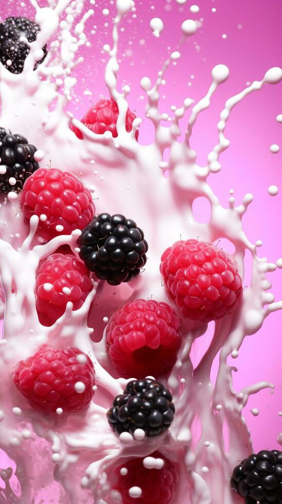 bright pink,berry splash,GENERATED AI photo