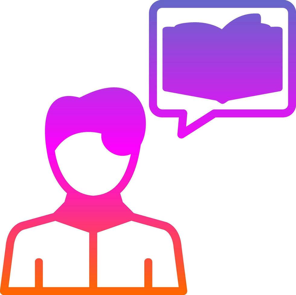 Interactive Storytelling Vector Icon Design