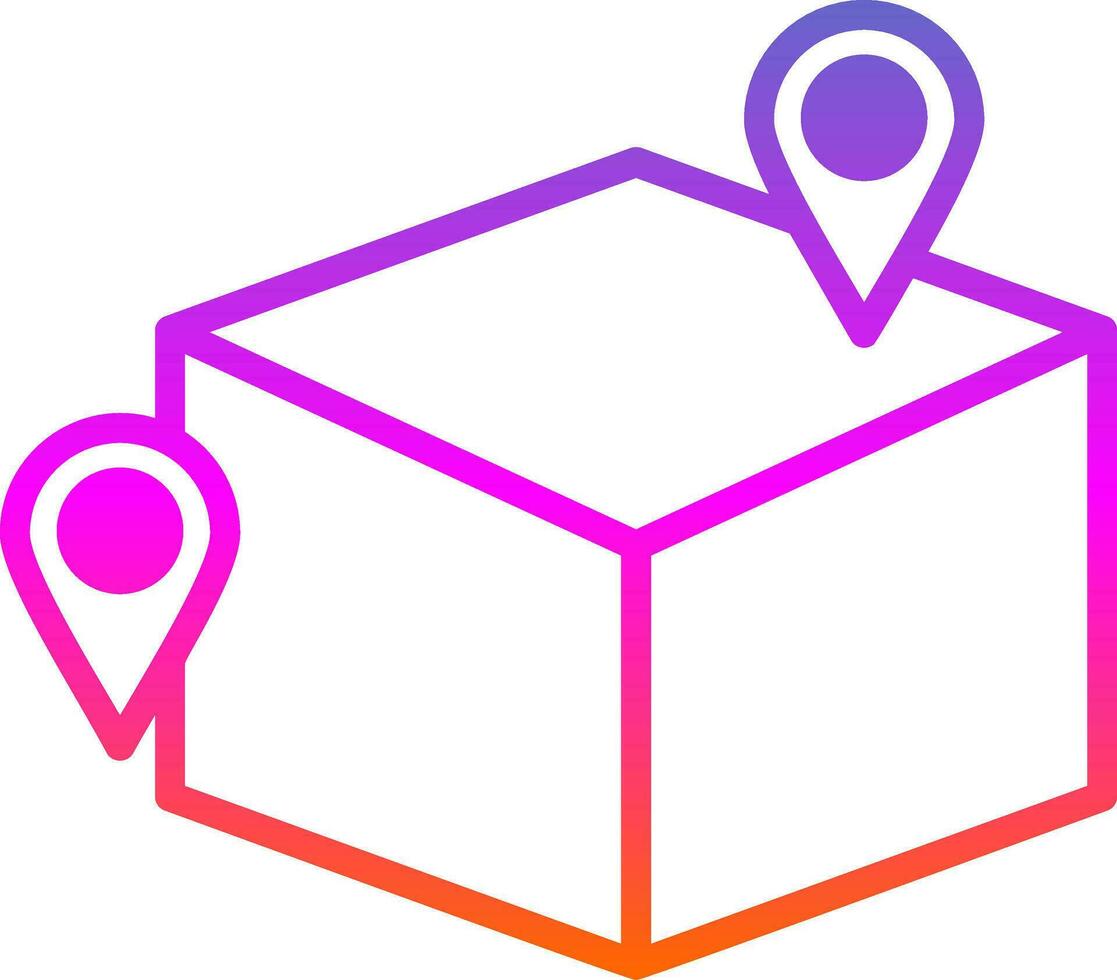 Spatial Mapping Vector Icon Design