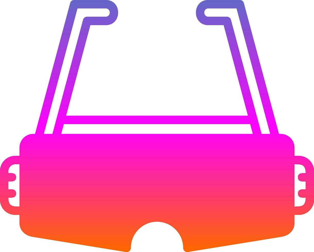 Augmented Reality Glasses Vector Icon Design
