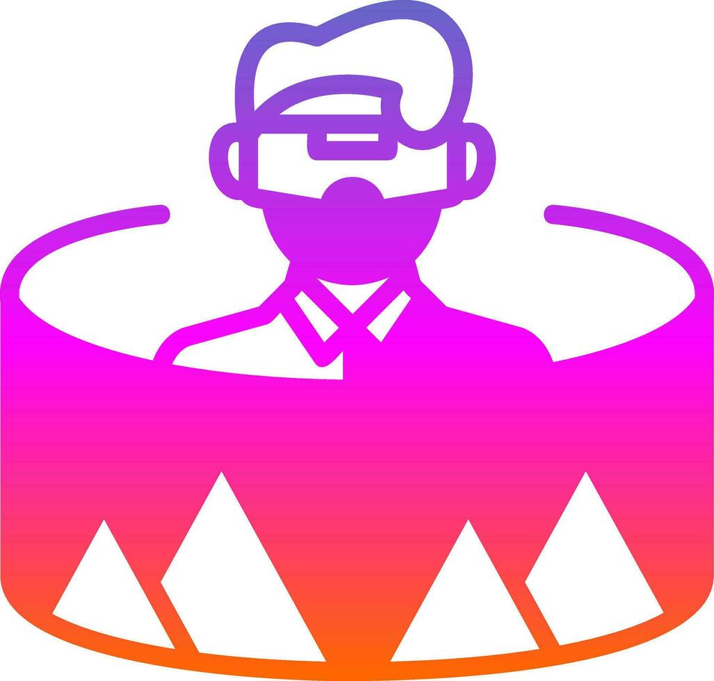 Virtual Landscapes Vector Icon Design