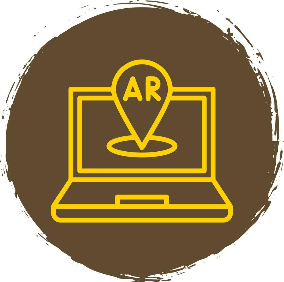 AR Navigation Vector Icon Design