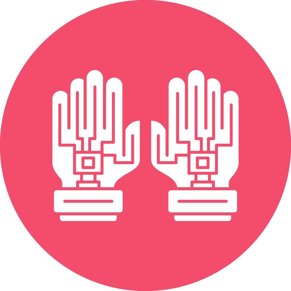 Data Glove Vector Icon Design