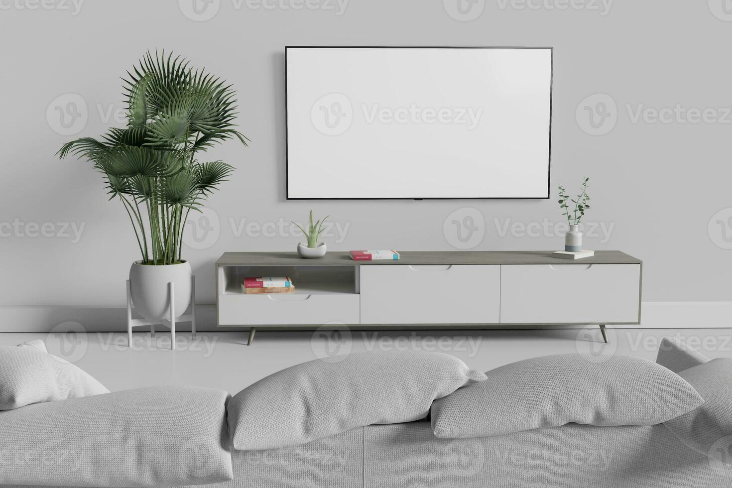Blank Smart Tv Mockup photo