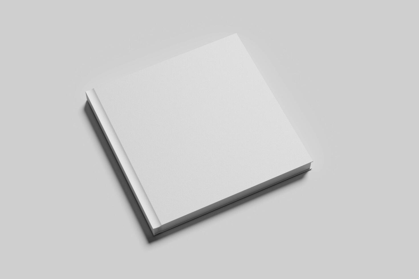 Square Book Cover Blank Mockup photo