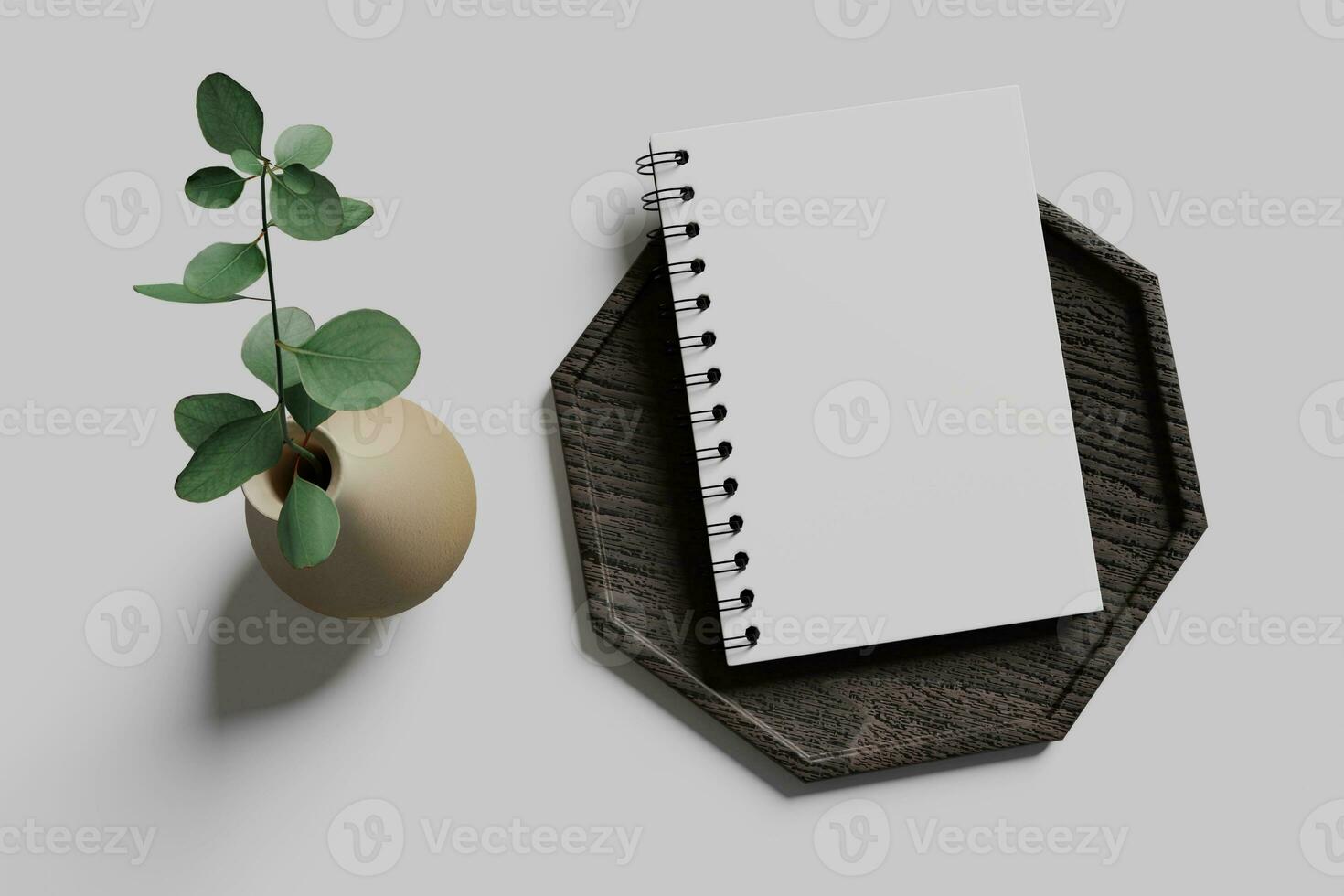 Blank Notebook Mockup photo