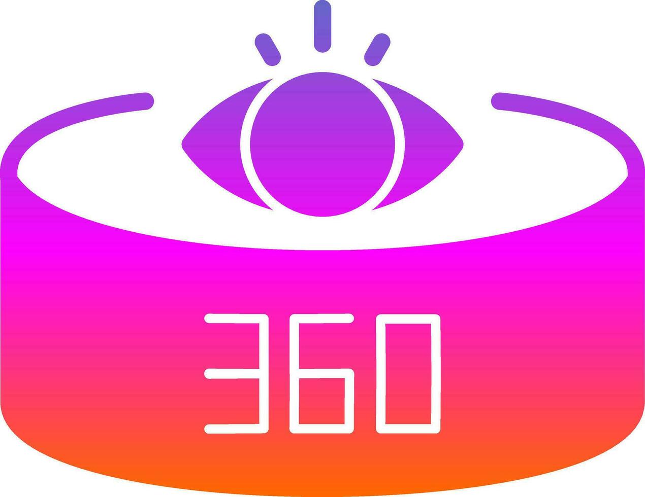 360-Degree View Vector Icon Design