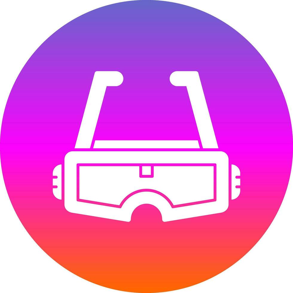 Augmented Reality Glasses Vector Icon Design