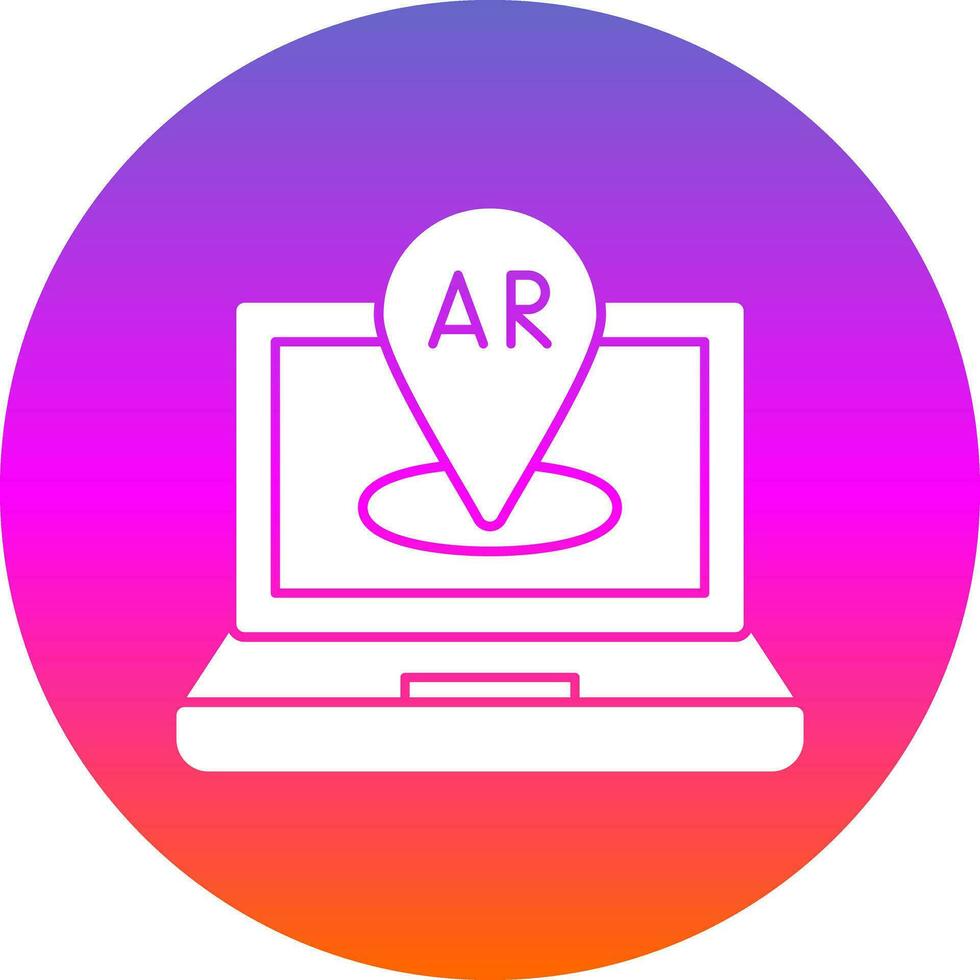 AR Navigation Vector Icon Design