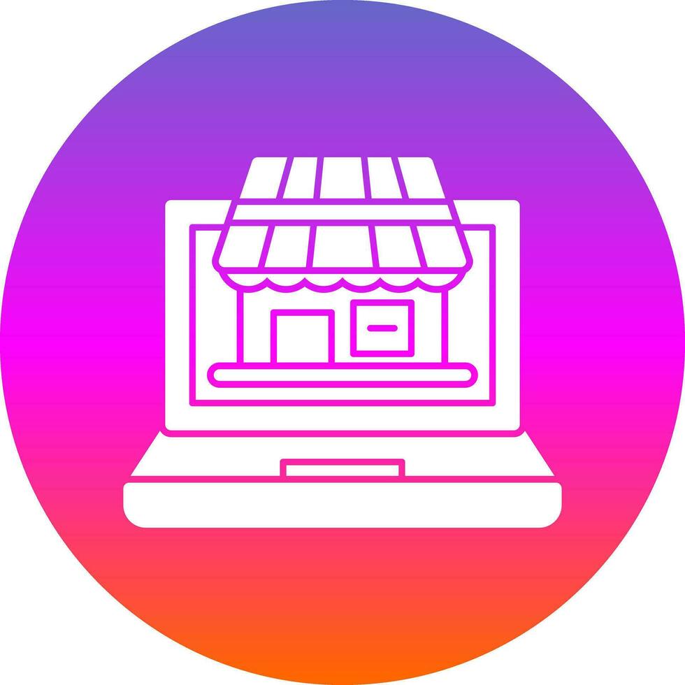 Virtual Marketplace Vector Icon Design