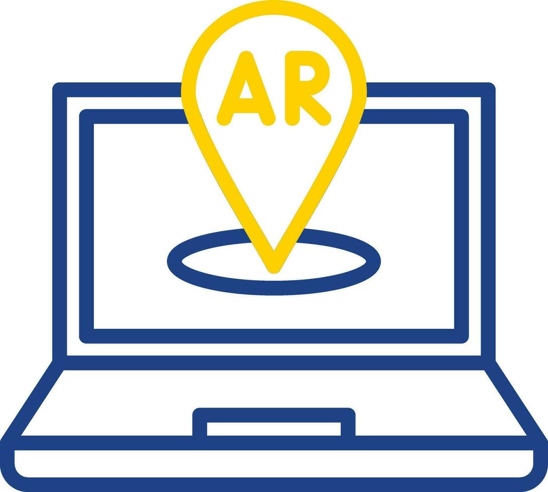 AR Navigation Vector Icon Design
