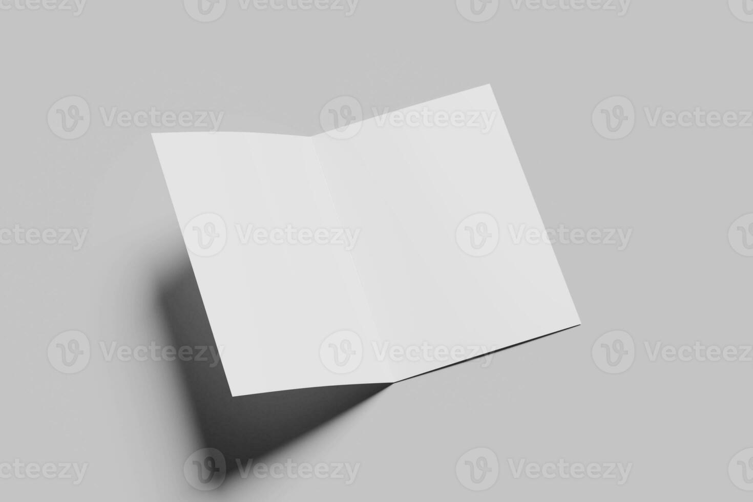 Blank Bifold Brochure Mockup photo