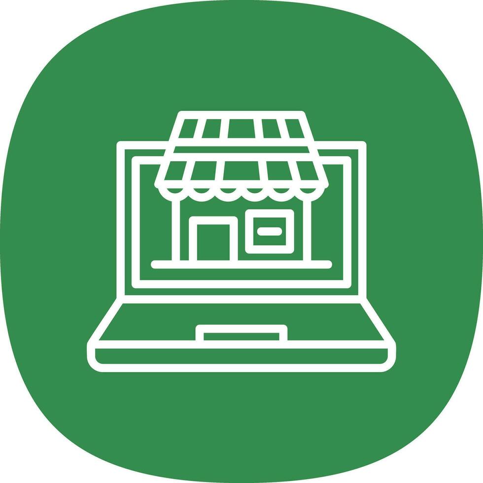 Virtual Marketplace Vector Icon Design