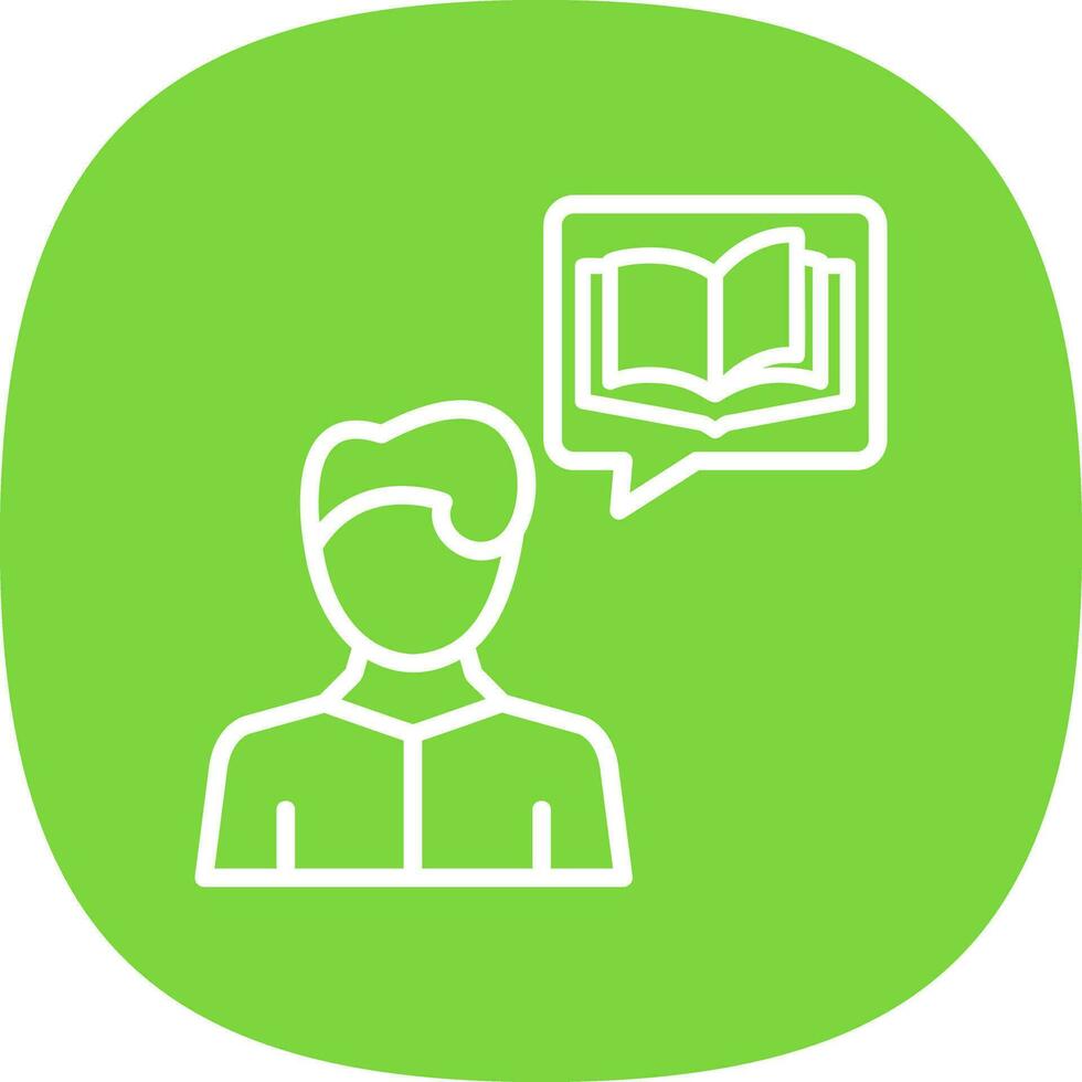 Interactive Storytelling Vector Icon Design