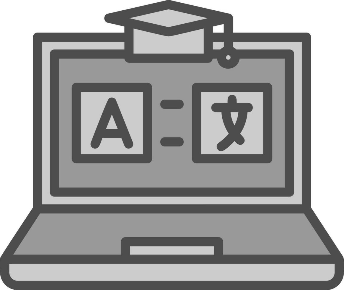 AR Language Learning Vector Icon Design