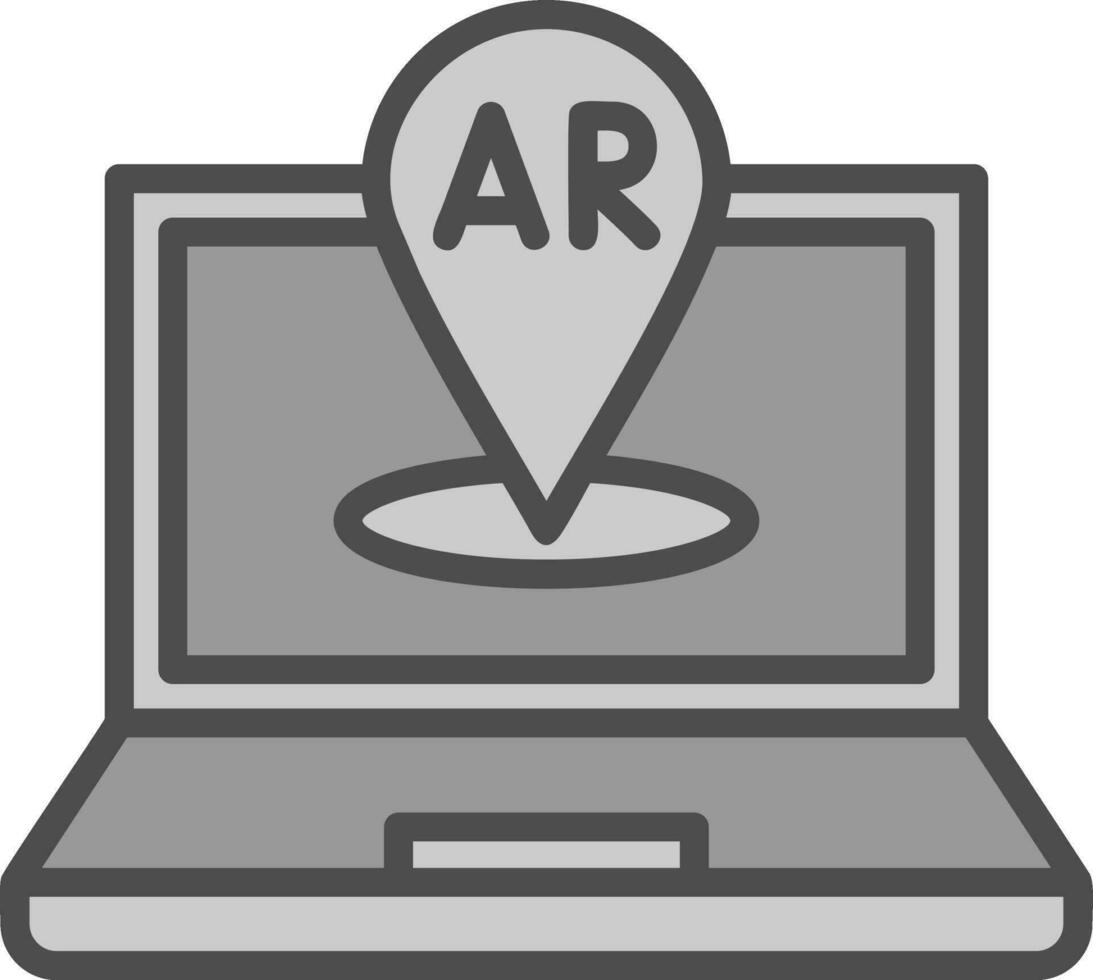 AR Navigation Vector Icon Design