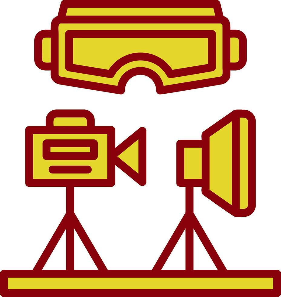 VR Design Studio Vector Icon Design