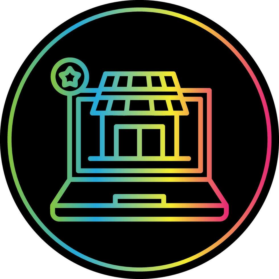 AR Retail Experience Vector Icon Design