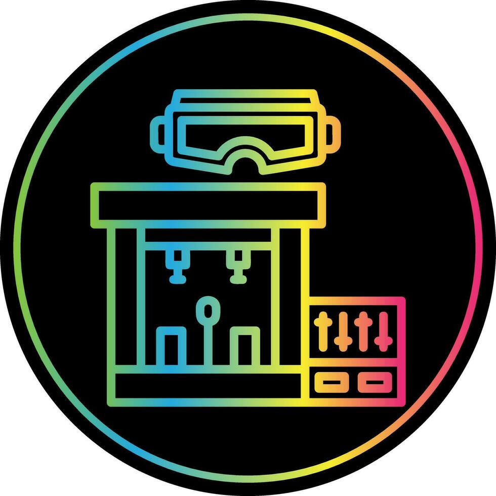 VR Music Studio Vector Icon Design