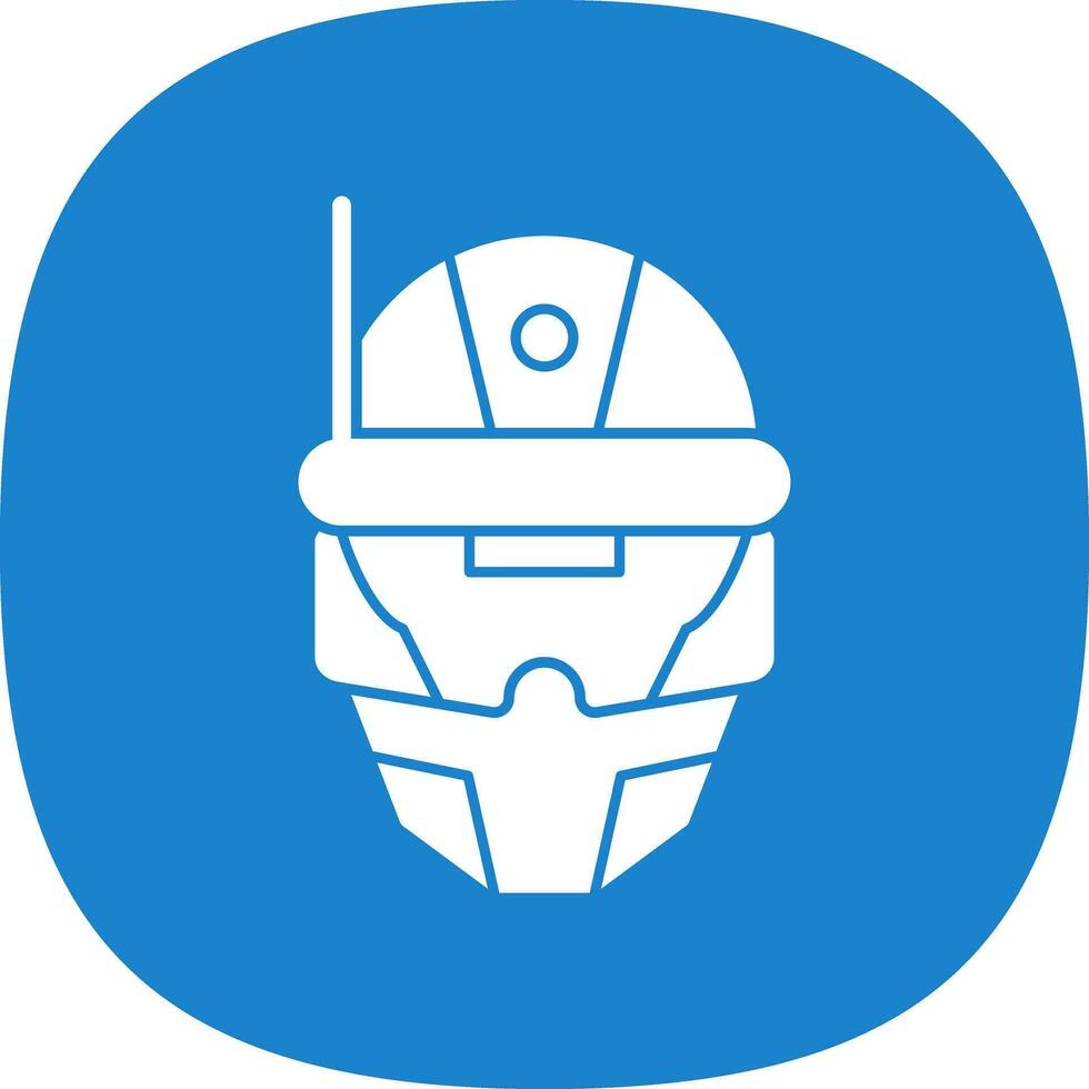Cyberspace Helmet Vector Icon Design